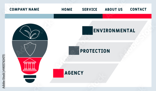 EPA - environmental protection agency acronym. business concept background. vector illustration concept with keywords and icons. lettering illustration with icons for web banner, flyer, landing