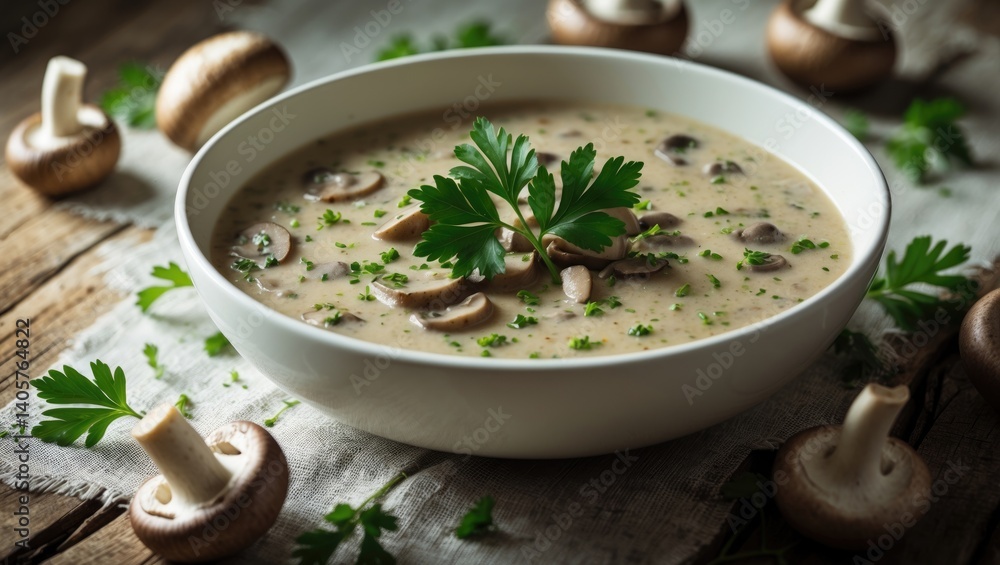 Soup of Mushrooms with Cream Soup of Mushrooms with Cream