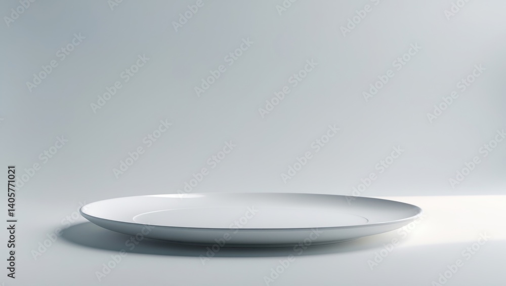 Plate against a white surface Plate against a white surface
