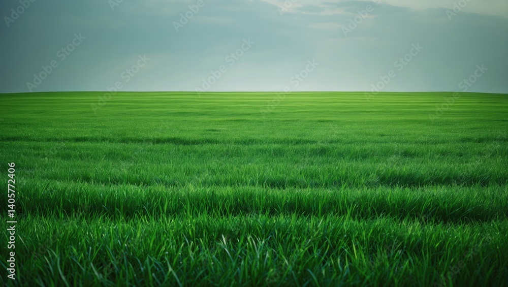 Garden grass concept featuring a green backdrop and sports field lawn Garden grass concept featuring a green backdrop and sports field lawn