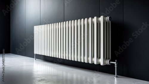 Wallpaper Mural Heat radiator placed on the wall Torontodigital.ca