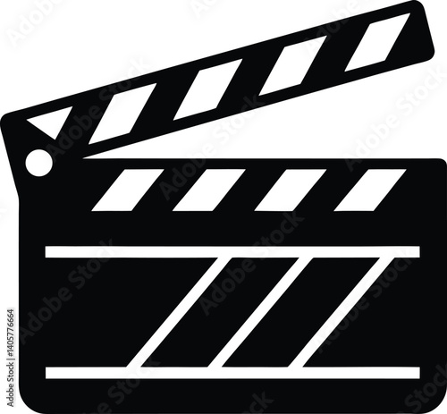 Movie Clapperboard Silhouette Vector | Film, Cinema & Entertainment Icon