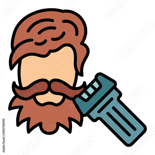 Beard trimming Icon