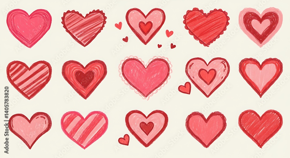 Crimson Scribbles of Affection AI Generated Crimson Scribbles of Affection AI Generated