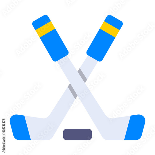 Canvas Print Ice Hockey Icon