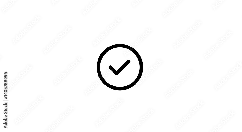 Completed Task: A streamlined graphic represents a task completion icon, symbolizing achievement and progress in black against a white background. Completed Task: A streamlined graphic represents a task completion icon, symbolizing achievement and progress in black against a white background.