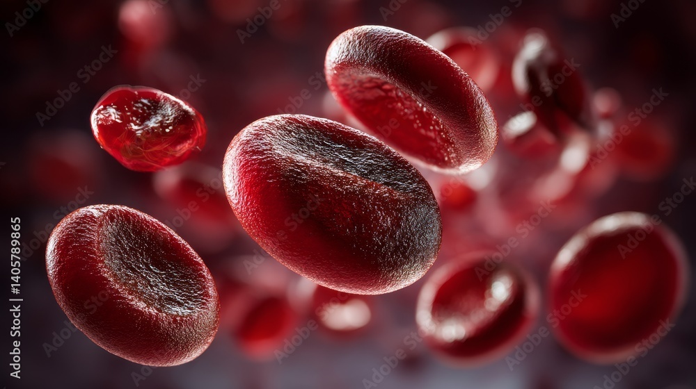 Red blood cells microscopic close-up Red blood cells microscopic close-up