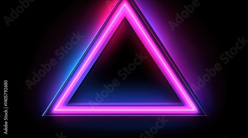 Neon Triangle Shape