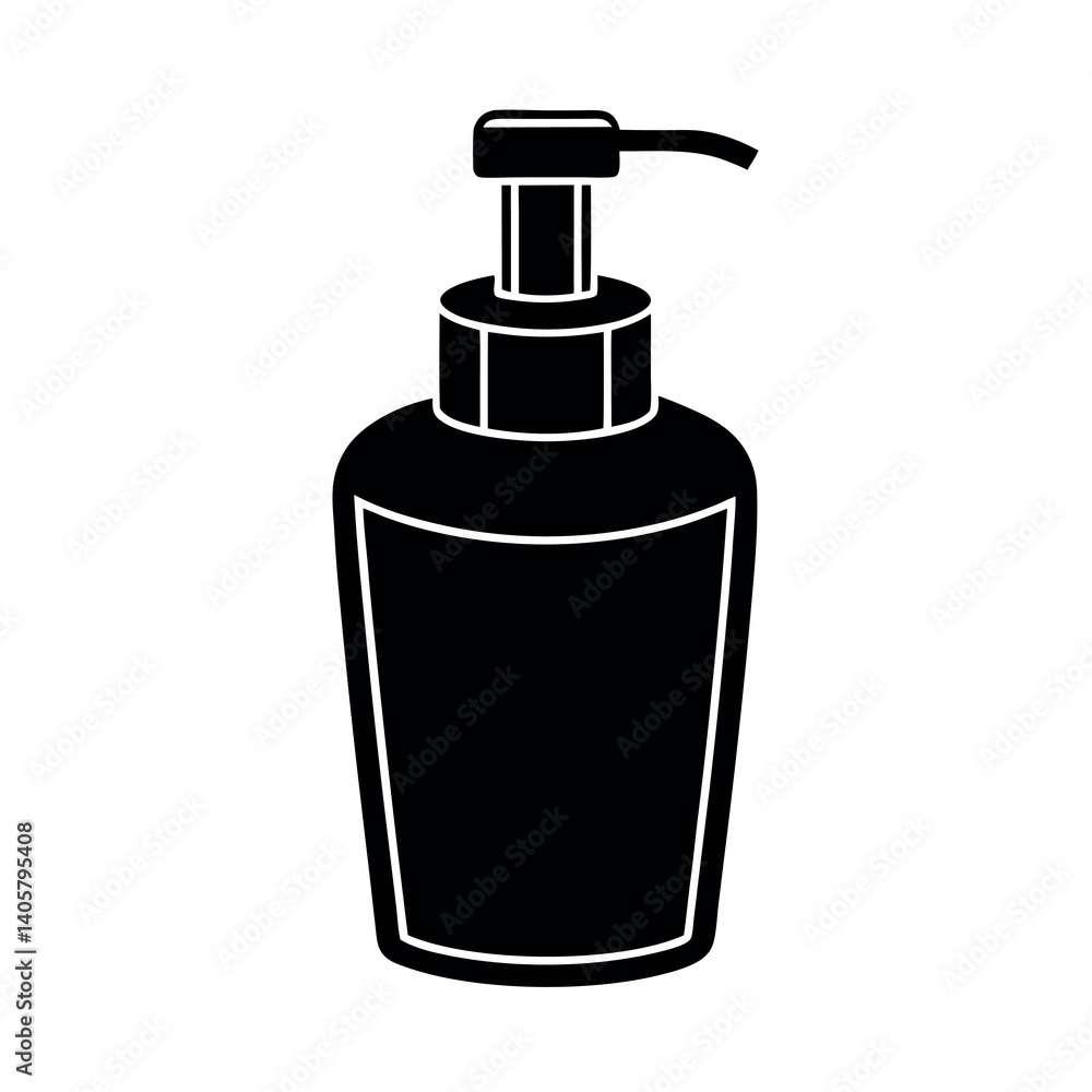 Fototapeta premium Female Bath Silhouette Vector Art for Wellness Designs