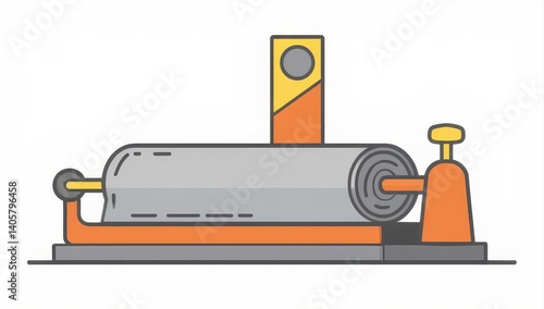 Industrial Roller Machine, Manufacturing Process, Factory Equipment