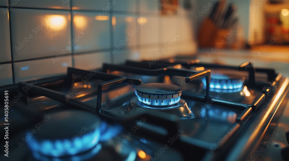 Plumber installing a gas line for a kitchen stove. Featuring precision and expertise Plumber installing a gas line for a kitchen stove. Featuring precision and expertise