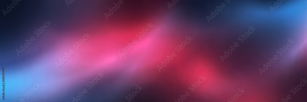 Fototapeta premium Abstract blurred background featuring a gradient of blue pink and dark colors with soft lighting