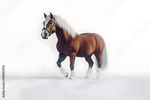 Powerful Belgian Horse Portrait