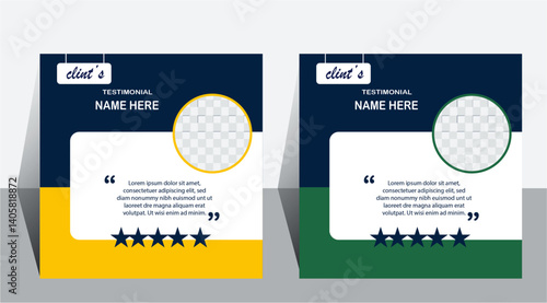 this is a clean clear and modern testimonial design 