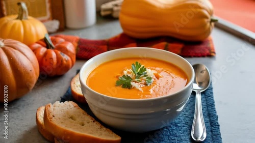 pumpkin soup with pumpkin