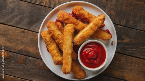 chicken nuggets with french fries