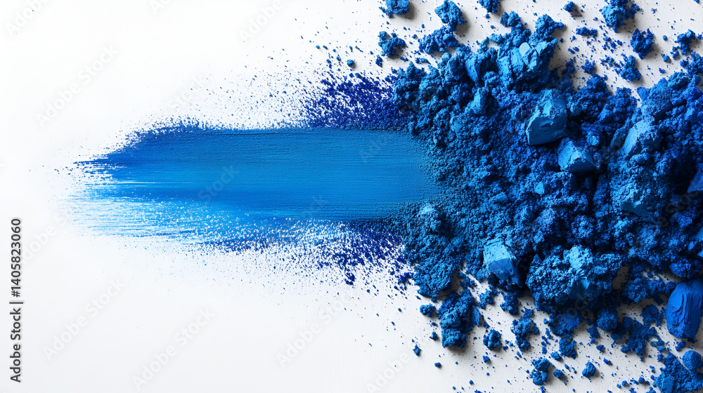 Obraz premium Blue makeup powder