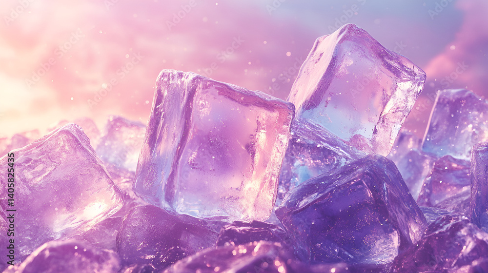 Chaotic ice cube background Chaotic ice cube background