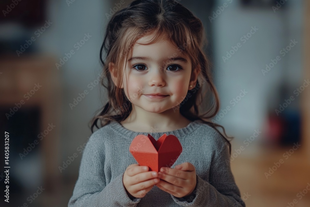 Valentine's day greeting and funny gift. Innocent face cute brazilian child girl with small paper heart in hands. Family love on valentine's. Smiling baby with love. Heartfelt valentine’s phot. Valentine's day greeting and funny gift. Innocent face cute brazilian child girl with small paper heart in hands. Family love on valentine's. Smiling baby with love. Heartfelt valentine’s phot.