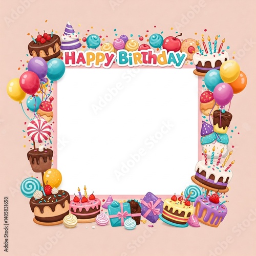 birthday cake frame
