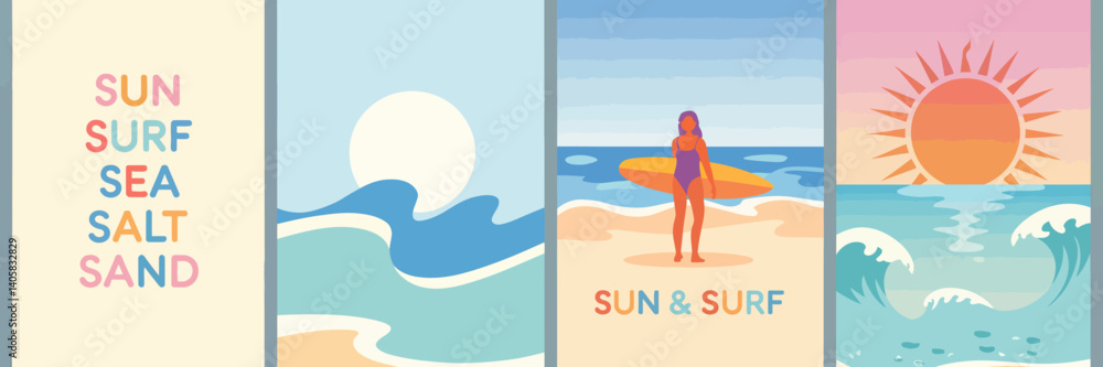 Sun, Sea, Surf, and Sand Poster