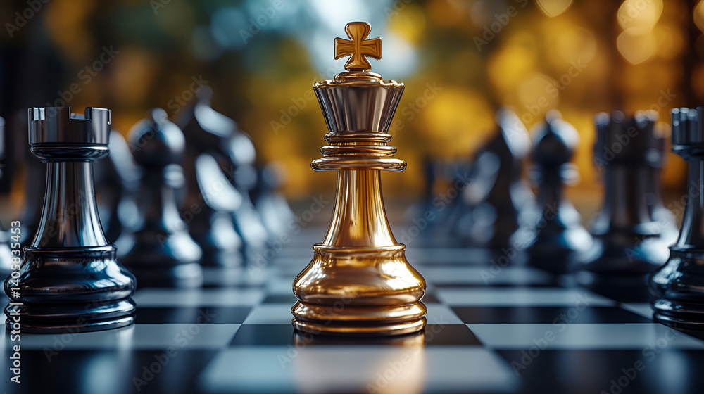 Business concept design with chess pieces Business concept design with chess pieces