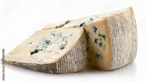 blue cheese isolated on white background