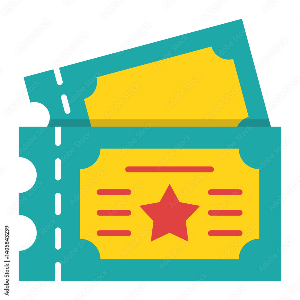 Fototapeta premium Ticket Icon