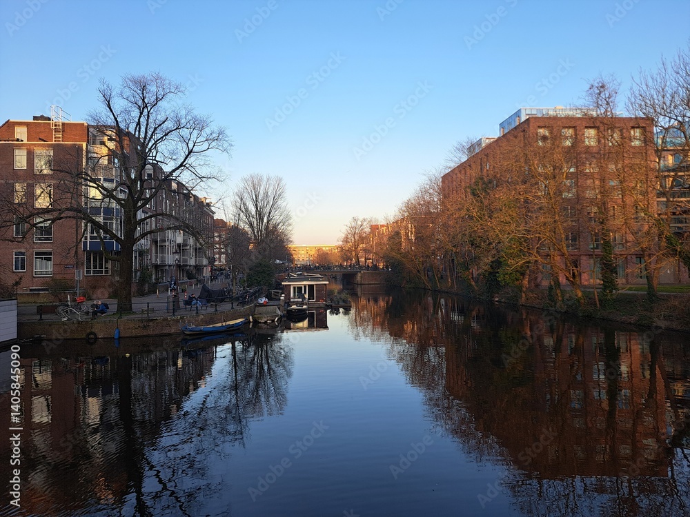 canal in amsterdam canal in amsterdam