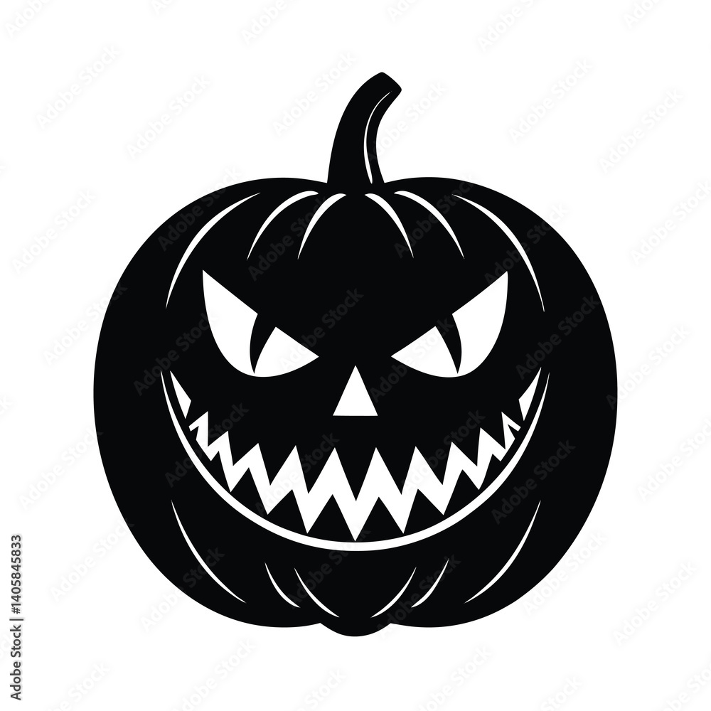 Fototapeta premium halloween pumpkin head