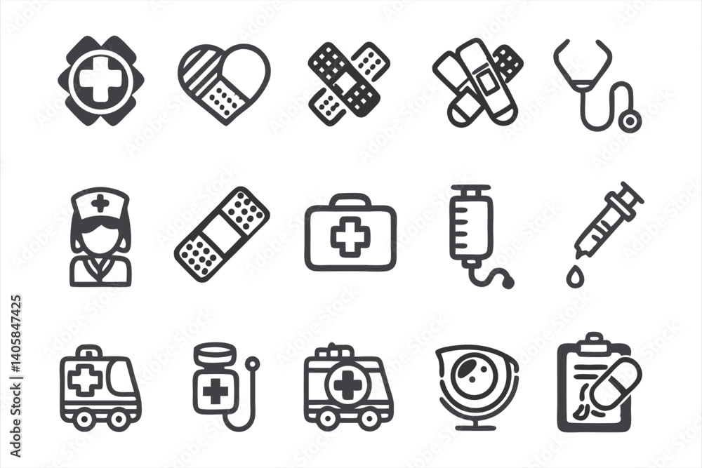 First Aid icon set First Aid icon set