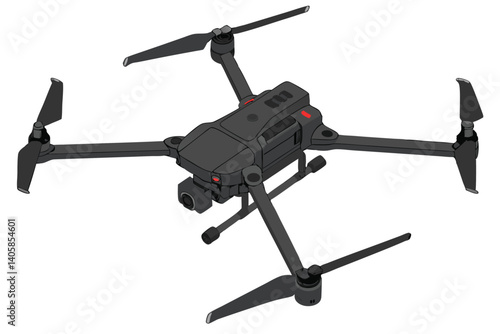 21 Professional drone, quadcopter, high-tech, carbon fiber, multiple rotors, stabilized camera gimbal, LED lights, sleek design, industrial grade, aerial photography, 4K camera, foldable arms, precisi