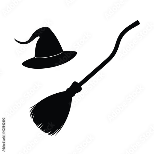 witch on broom