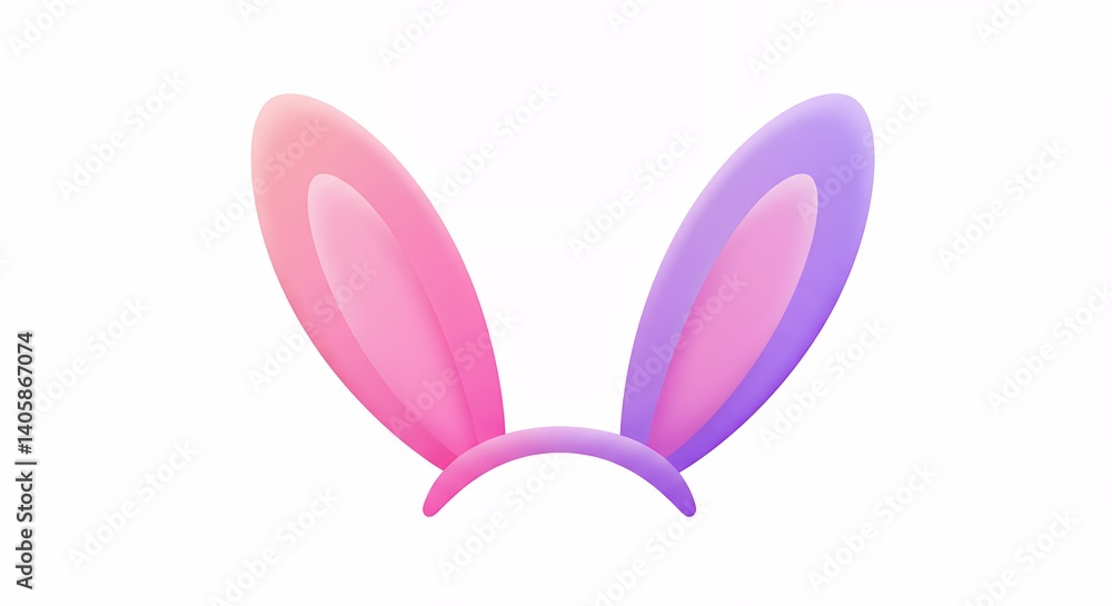 Easter bunny ears headband design Easter bunny ears headband design