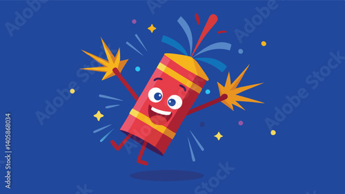Colorful fireworks with vibrant sparks illuminating the night sky during a festive celebration in a graphics style