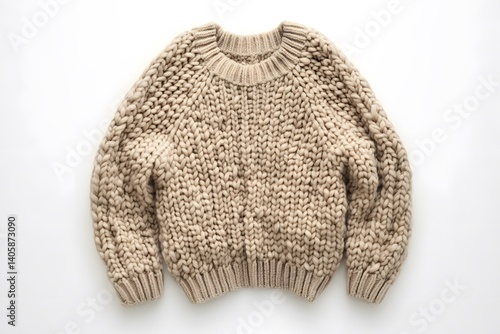 Cozy Hand-Knitted Oversized Sweater in Pastel Tones