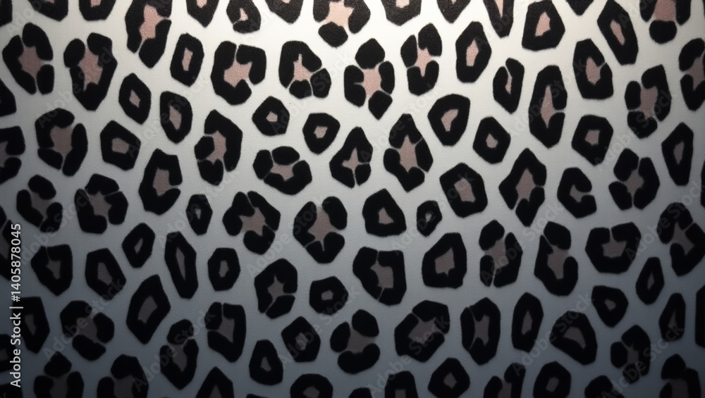 Fototapeta premium Stunning Gray Leopard Print Pattern Design