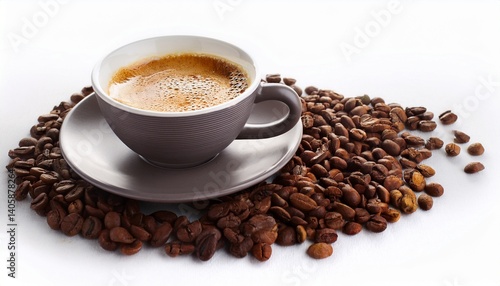 Coffee on white