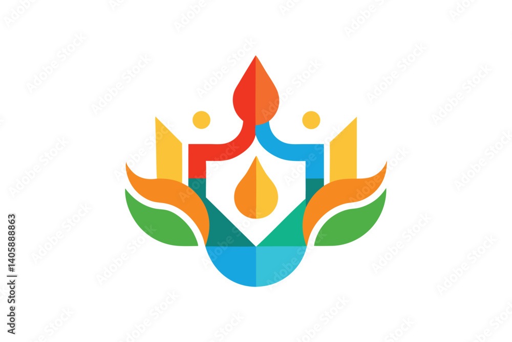 Obraz premium teamwork logo design