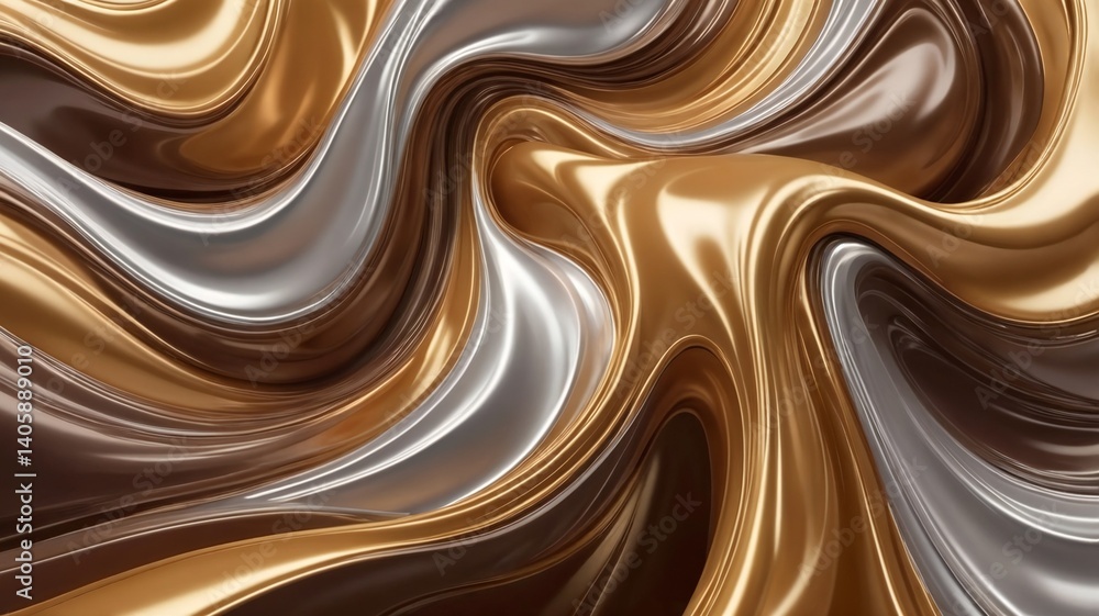 Golden abstract texture with fluid metallic waves, luxurious design, decorative concept Golden abstract texture with fluid metallic waves, luxurious design, decorative concept