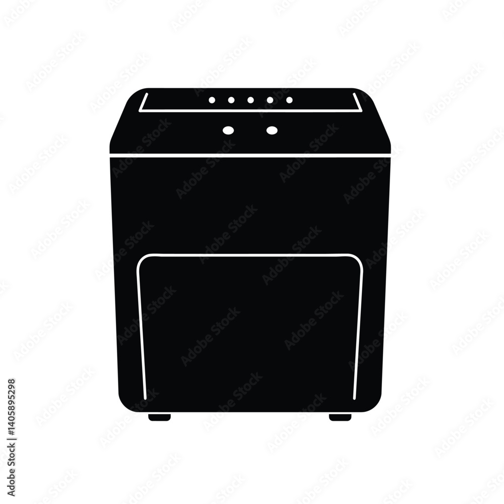 Top Loading Washing Machine Black And White Vector Illustration Isolated Top Loading Washing Machine Black And White Vector Illustration Isolated