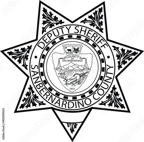 San Bernardino County Deputy Sheriff Badge vector file.eps