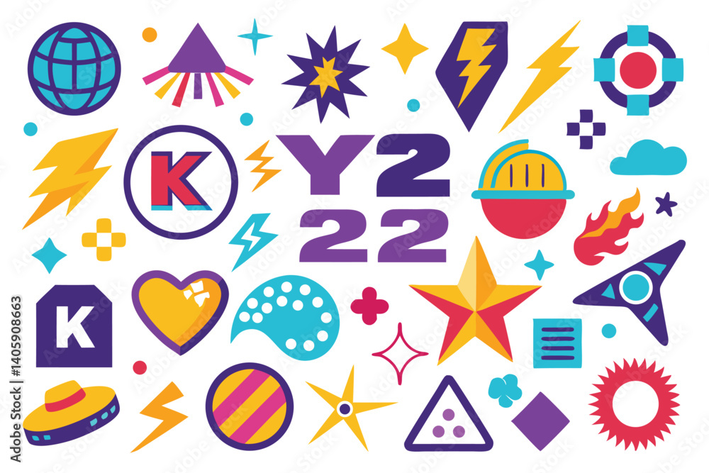 Y2K Vector Icons Set – Retro 90s Style Arrows, Stars, Flames, and More
Y2K Vector Icons Set – Retro 90s Style Arrows, Stars, Flames, and More