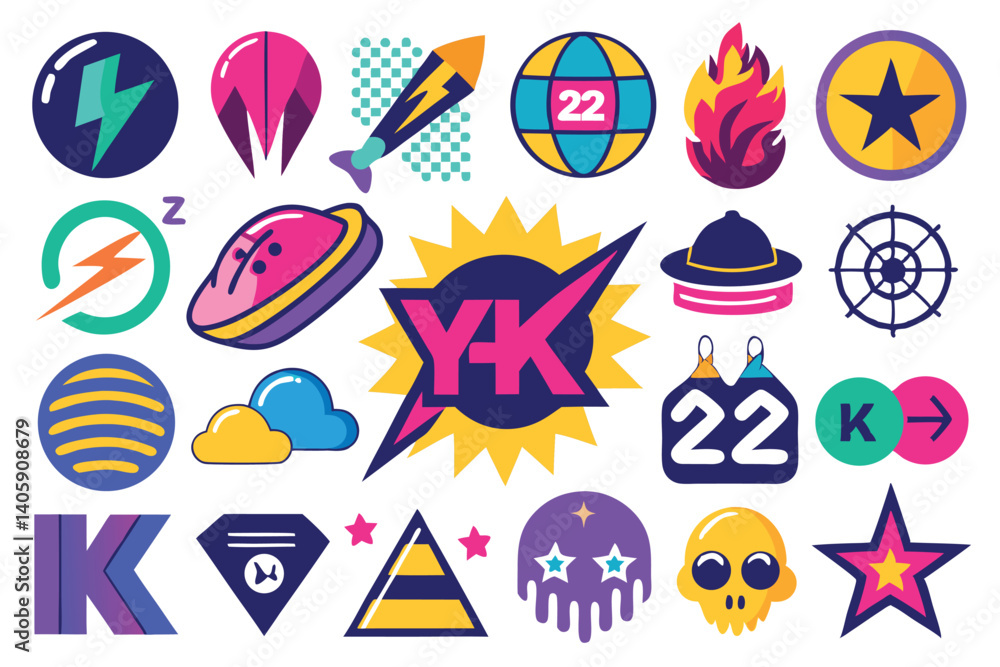 Y2K Vector Icons Set – Retro 90s Style Arrows, Stars, Flames, and More
Y2K Vector Icons Set – Retro 90s Style Arrows, Stars, Flames, and More