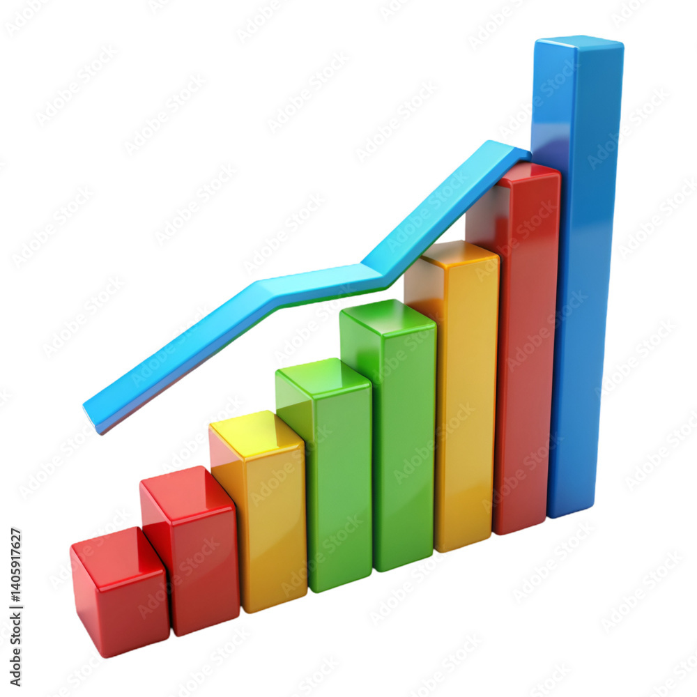 business graph with arrow business graph with arrow