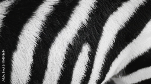 Abstract black and white background imitating the structure of zebra fur illustration
