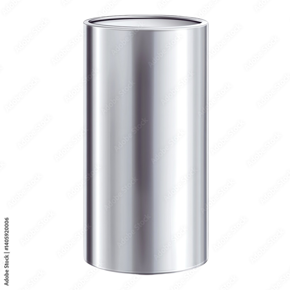 Tall silver can mockup product design template packaging Tall silver can mockup product design template packaging