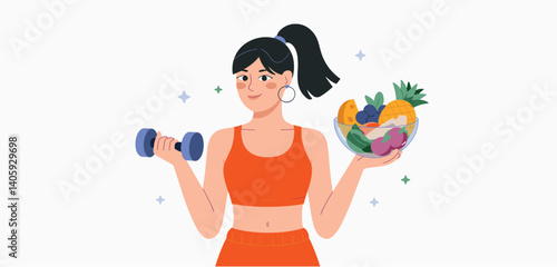 Women's Mental and Wellness Health Illustration