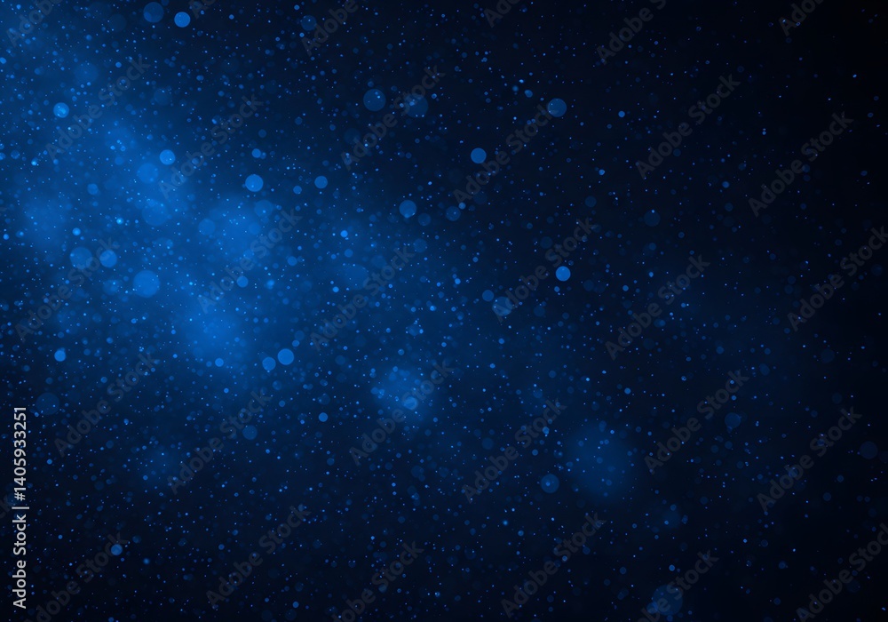 Obraz premium Celestial Blue: A Cosmic Dust Spectacle