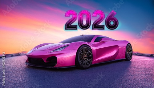 pink car 